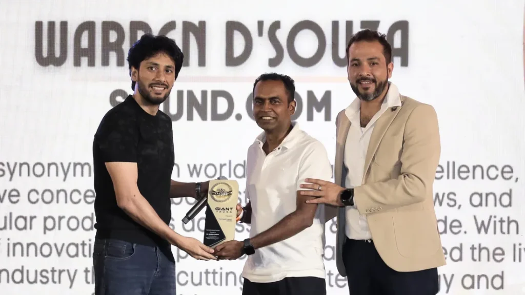 Award presentation at Giant Party Night 2026
