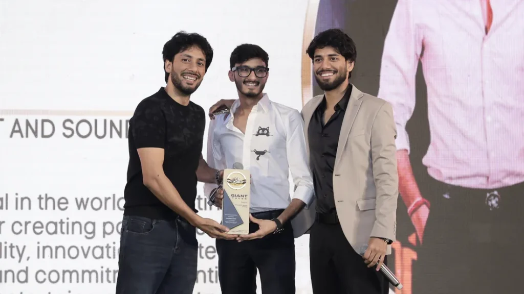 Award presentation at Giant Party Night 2026
