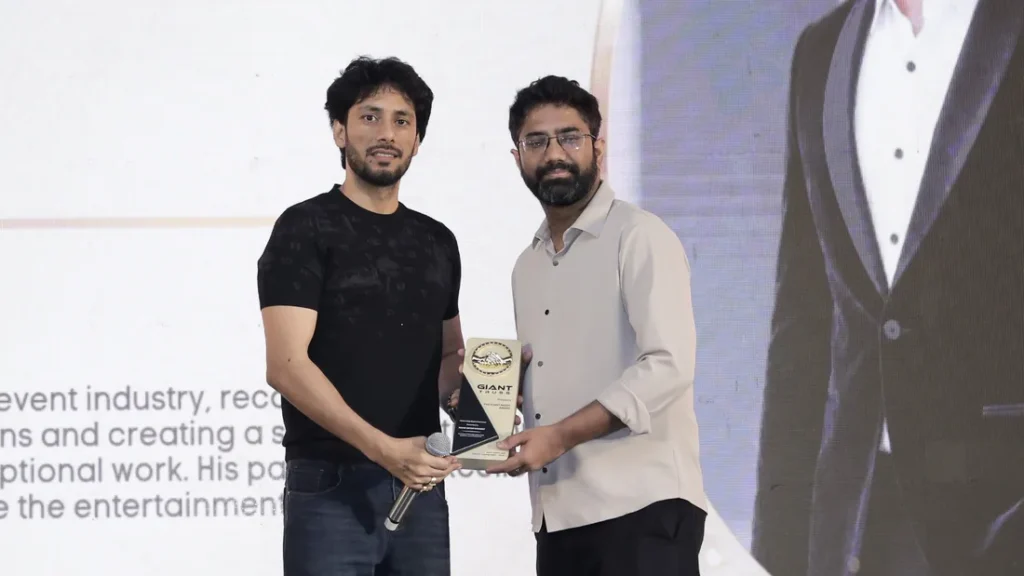 Award presentation at Giant Party Night 2026