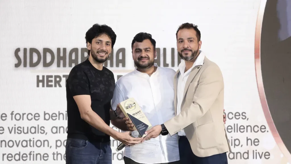 Award presentation at Giant Party Night 2026