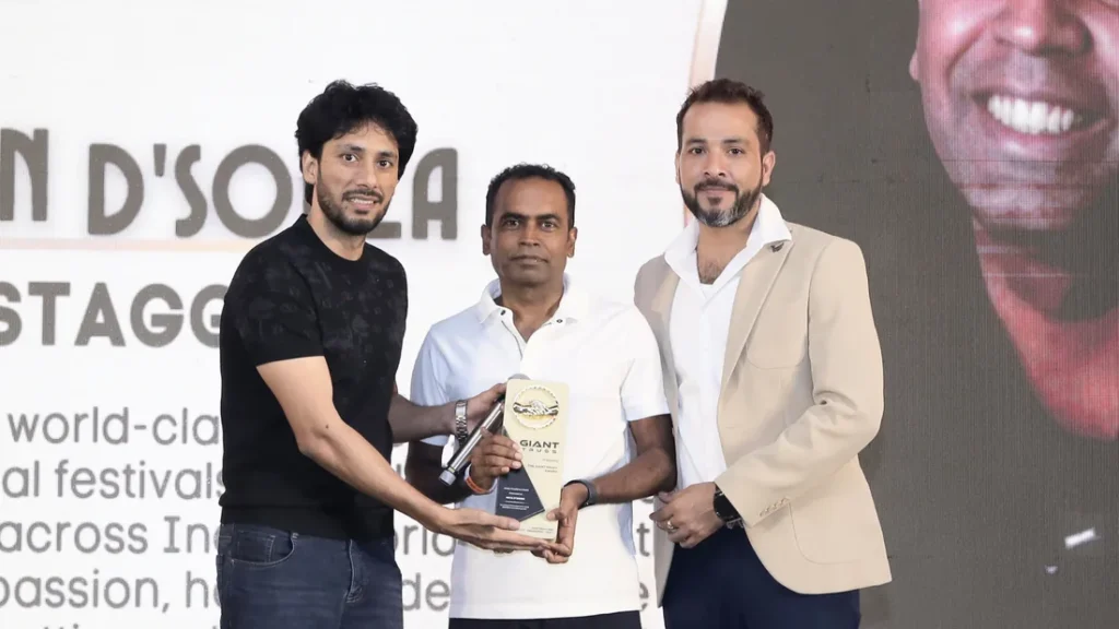 Award presentation at Giant Party Night 2026